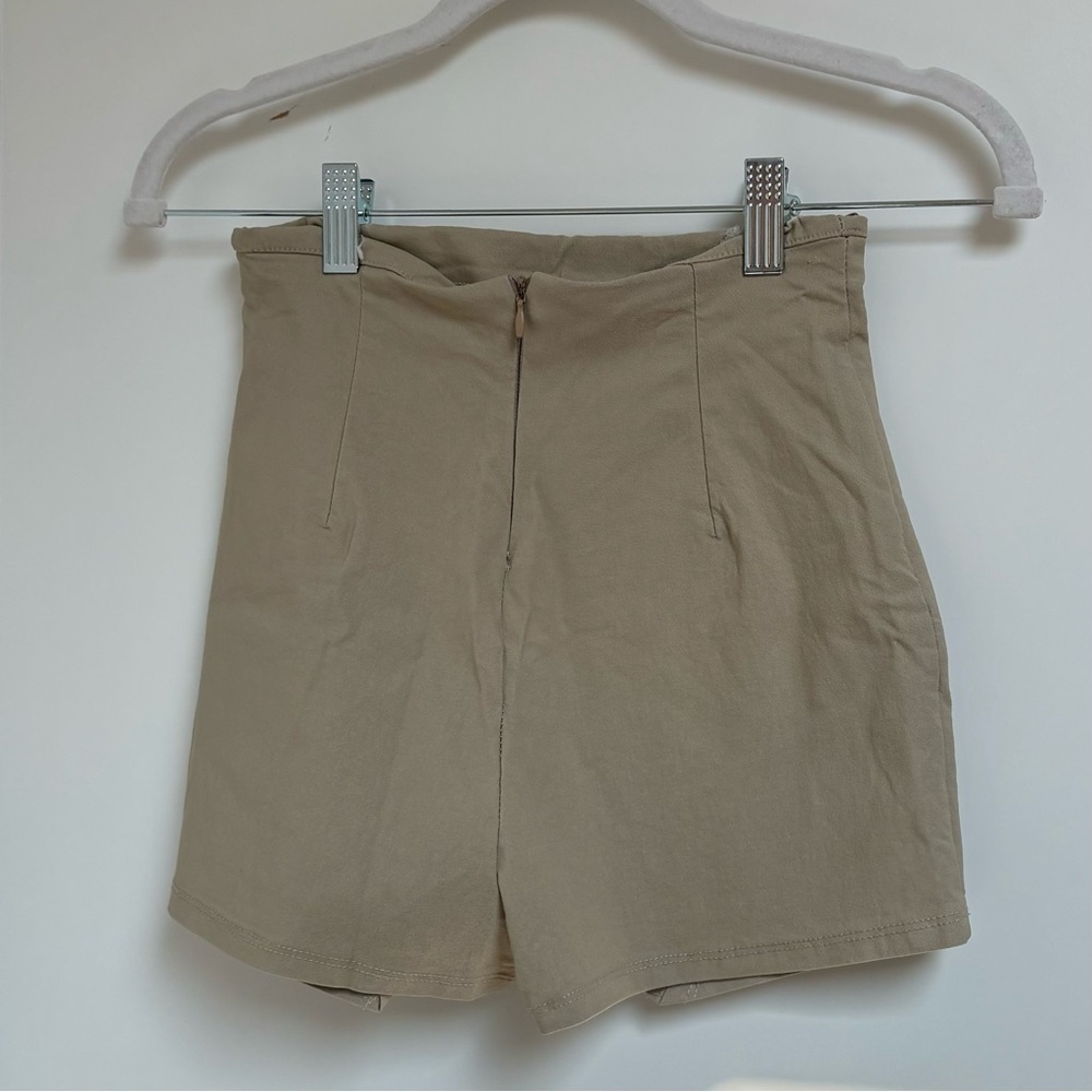American Threads Khaki Wrap Mini Skort - Picture 4 of 6